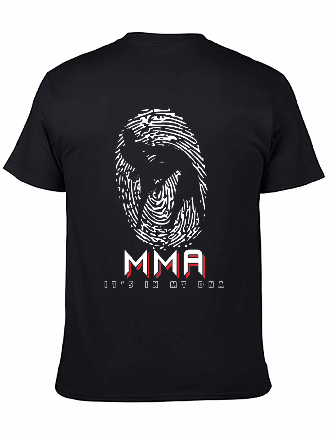 MMA DNA Black T-Shirt - Martial Arts Design