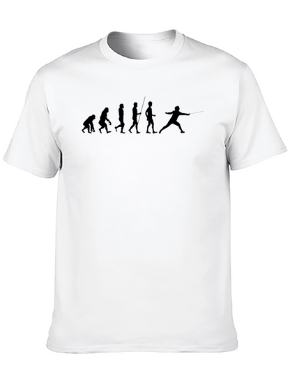 Evolution of Fencing Graphic T-Shirt