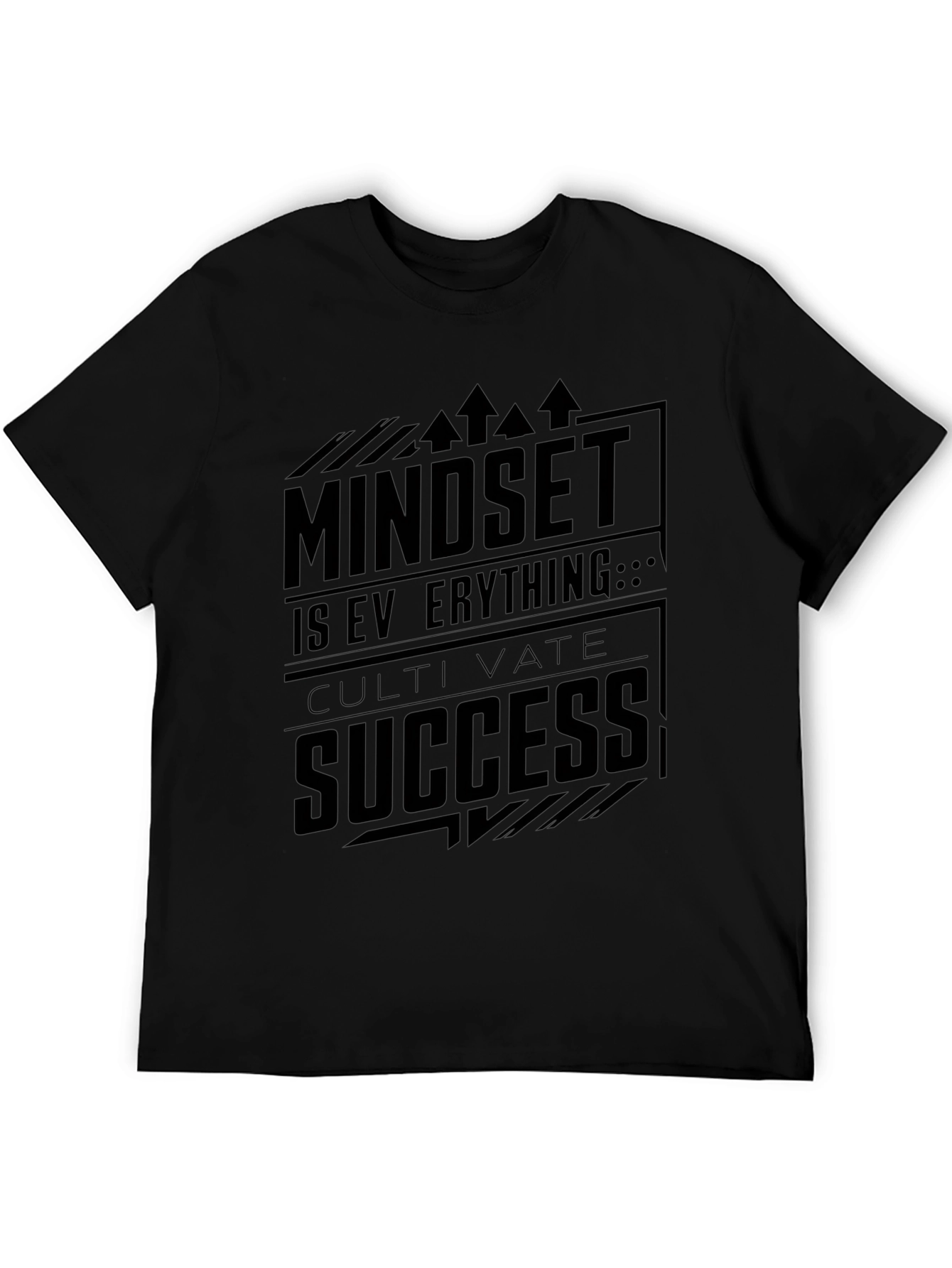 Mindset Success Black Graphic Tee