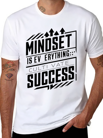 Mindset Success Black Graphic Tee