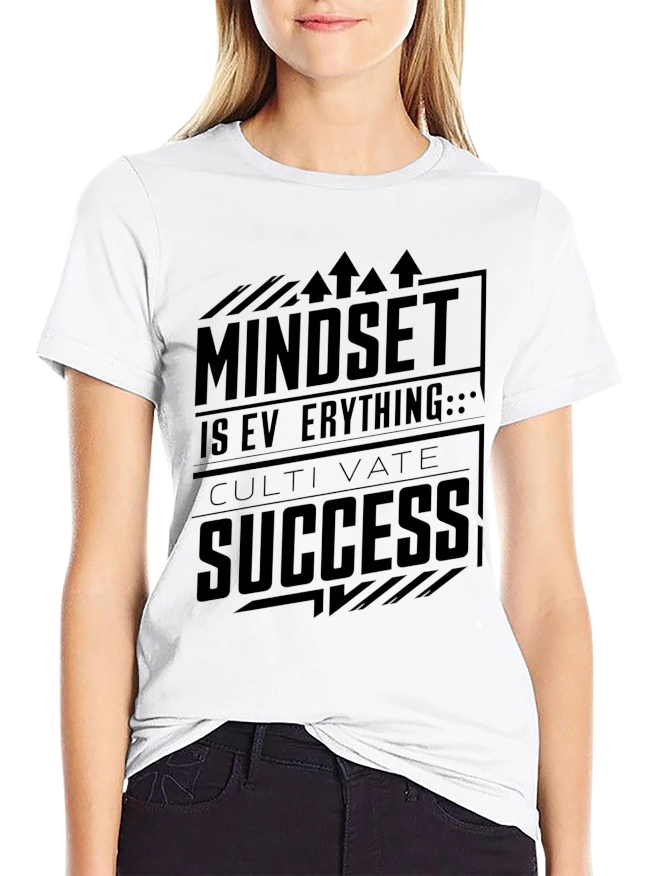 Mindset Success Black Graphic Tee