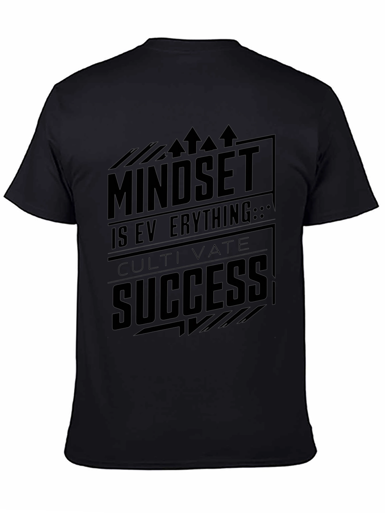 Mindset Success Black Graphic Tee