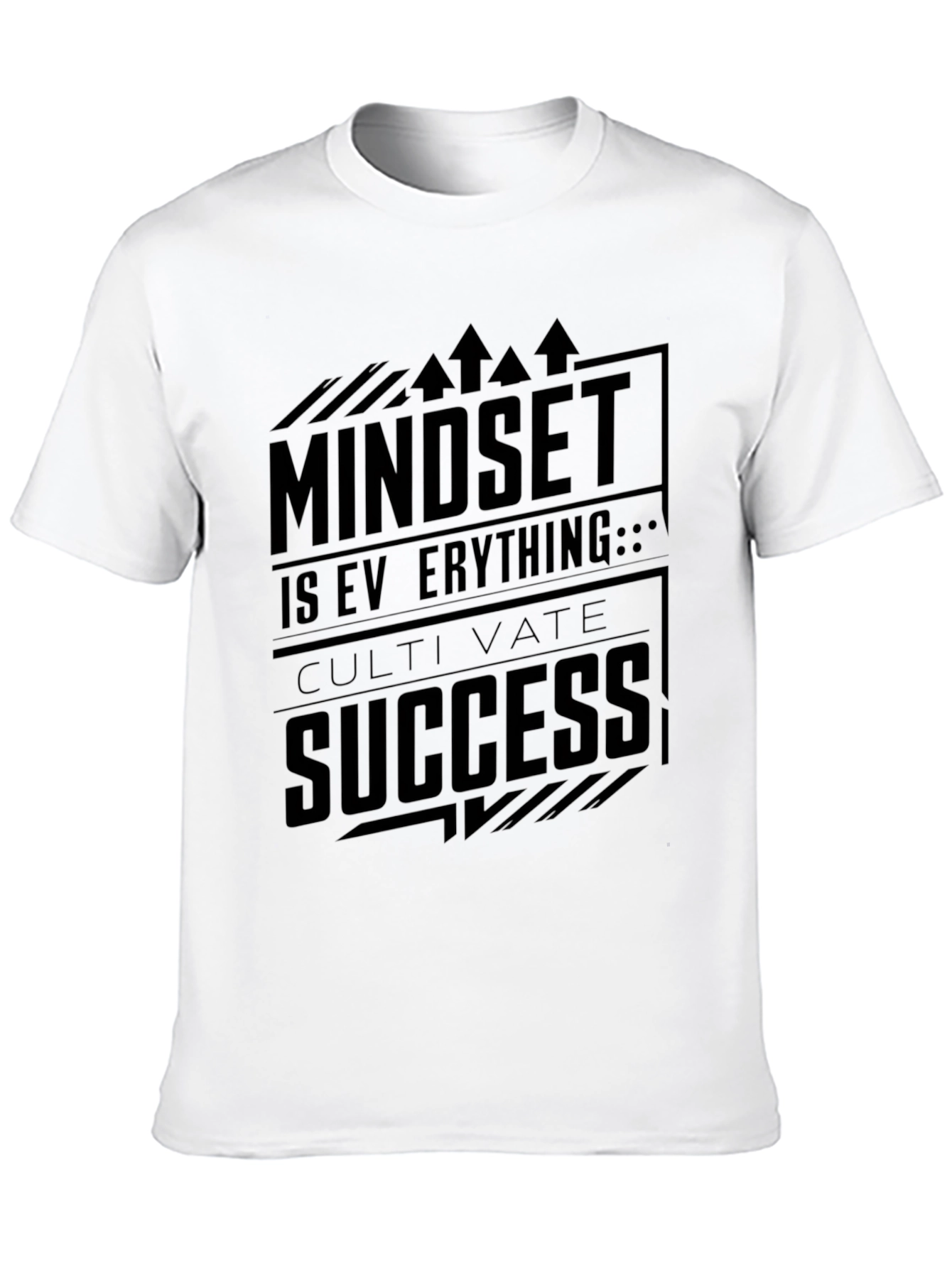 Mindset Success Black Graphic Tee