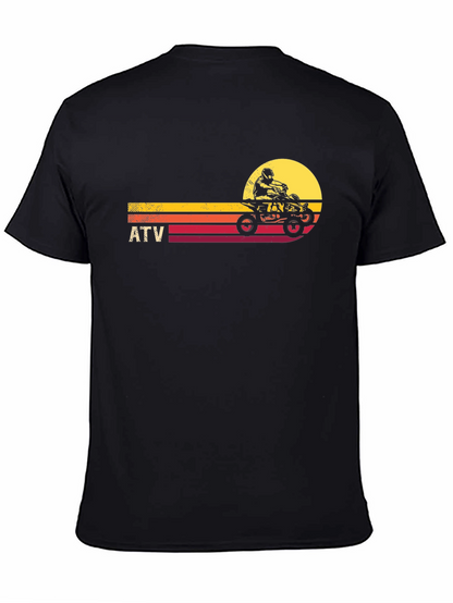 ATV Sunset Graphic Tee - Off-Road Adventure Shirt