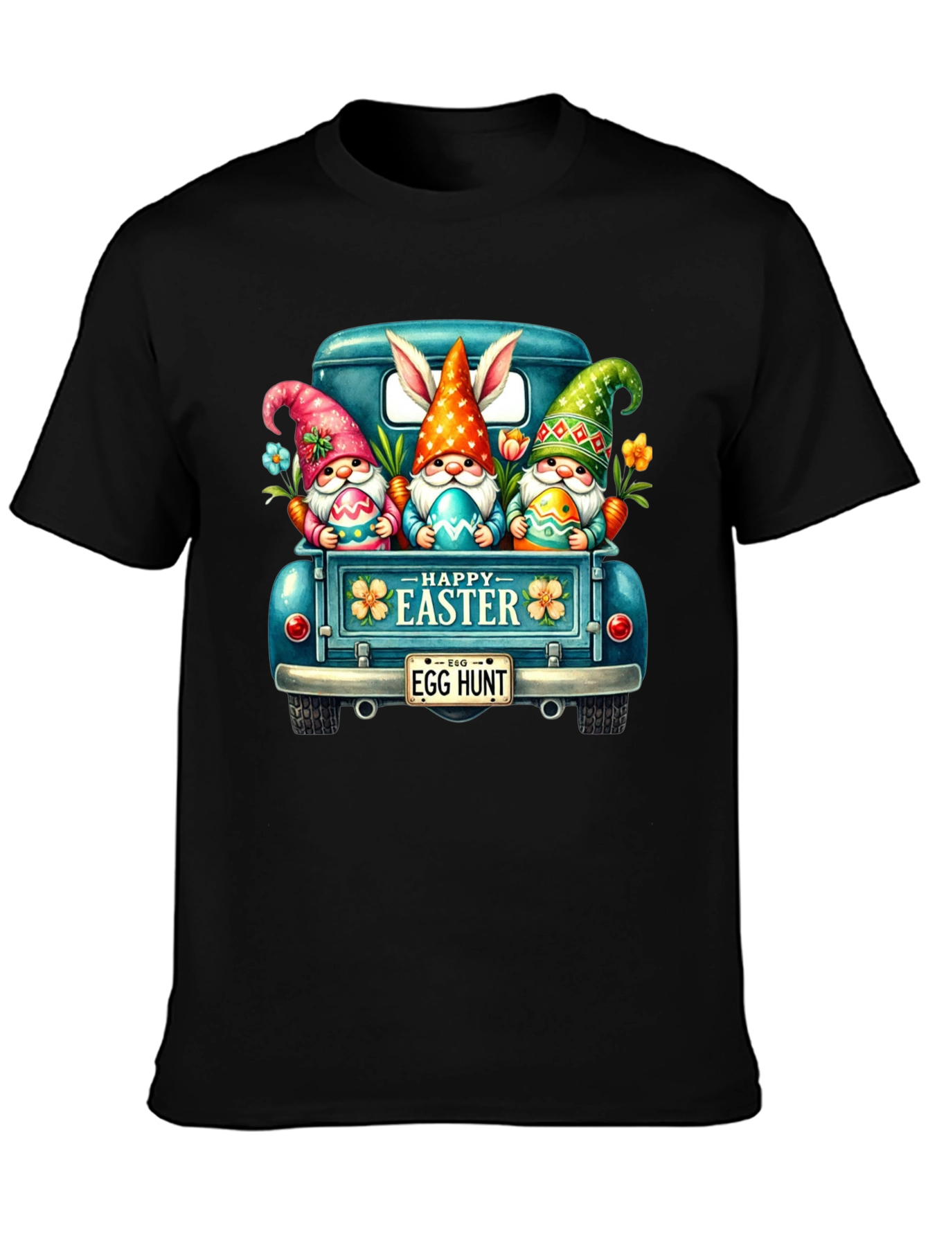 Easter Gnomes in Truck Graphic T-Shirt