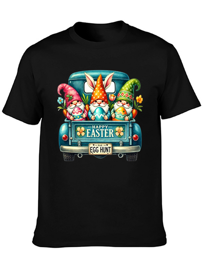 Easter Gnomes in Truck Graphic T-Shirt