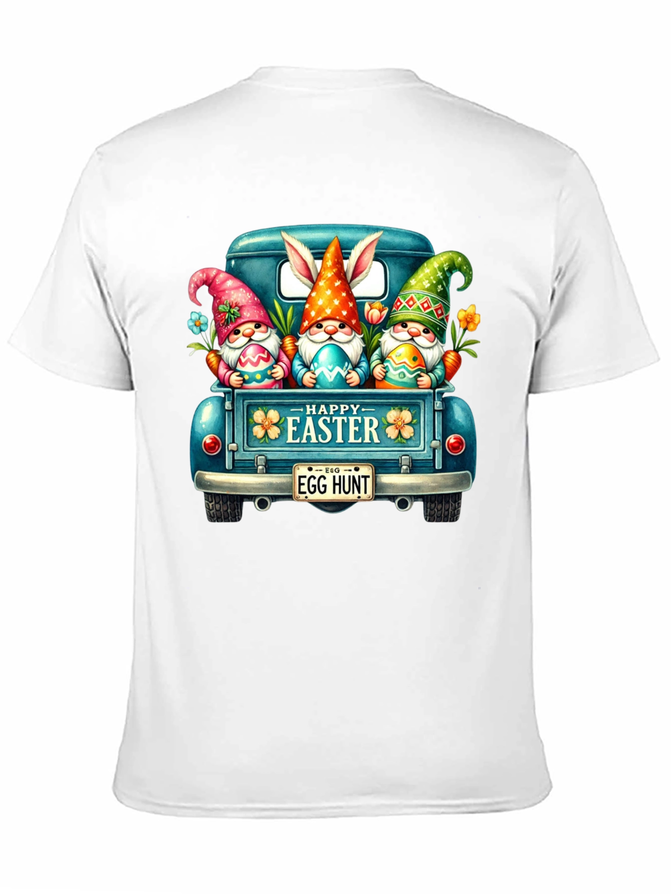 Easter Gnomes in Truck Graphic T-Shirt