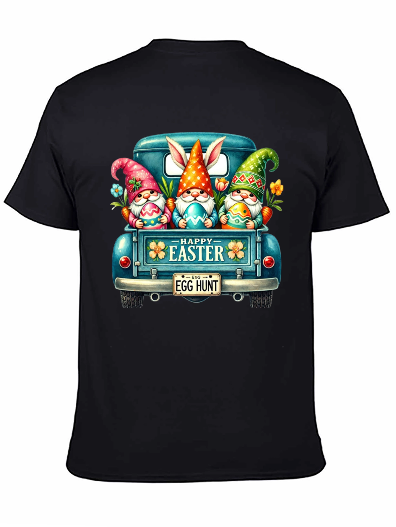 Easter Gnomes in Truck Graphic T-Shirt