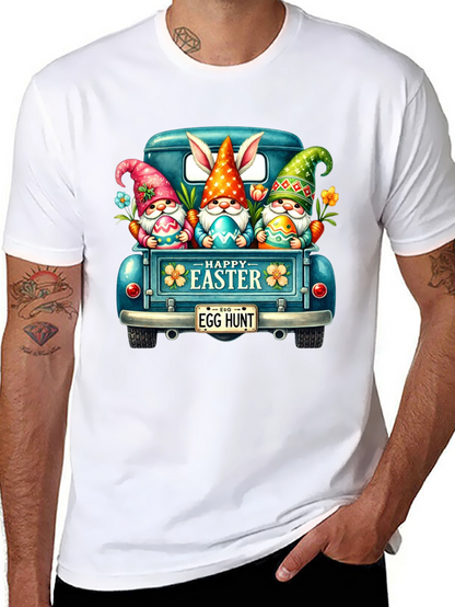 Easter Gnomes in Truck Graphic T-Shirt
