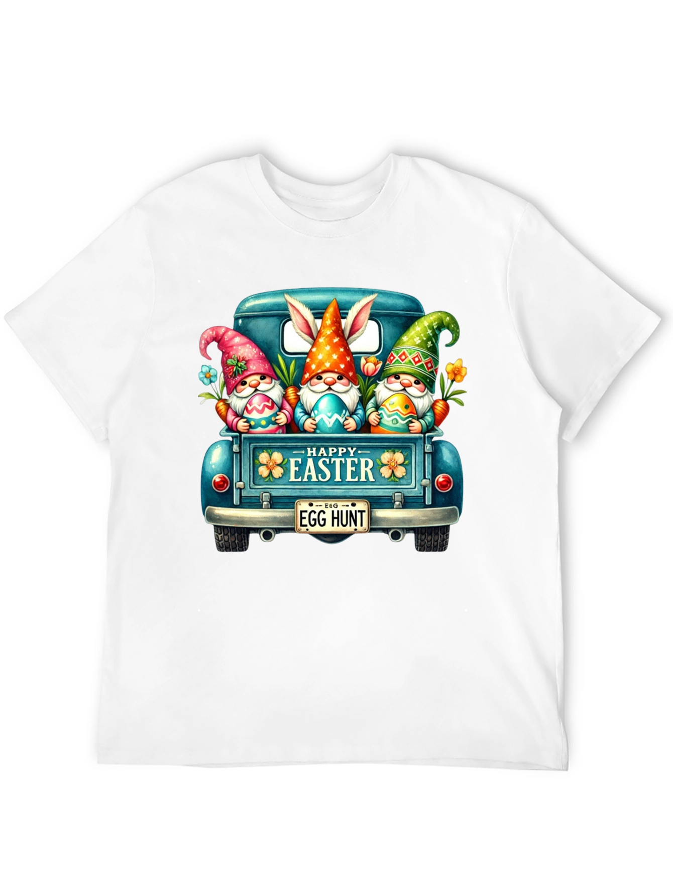 Easter Gnomes in Truck Graphic T-Shirt