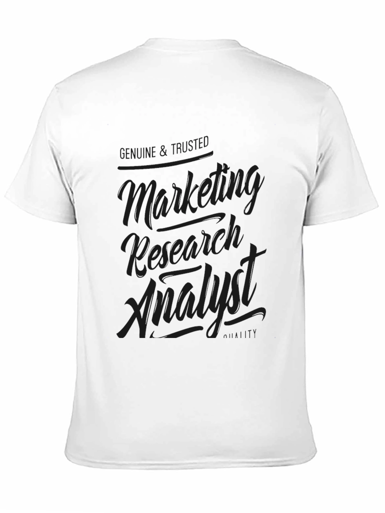 Marketing Research Analyst T-Shirt - Black