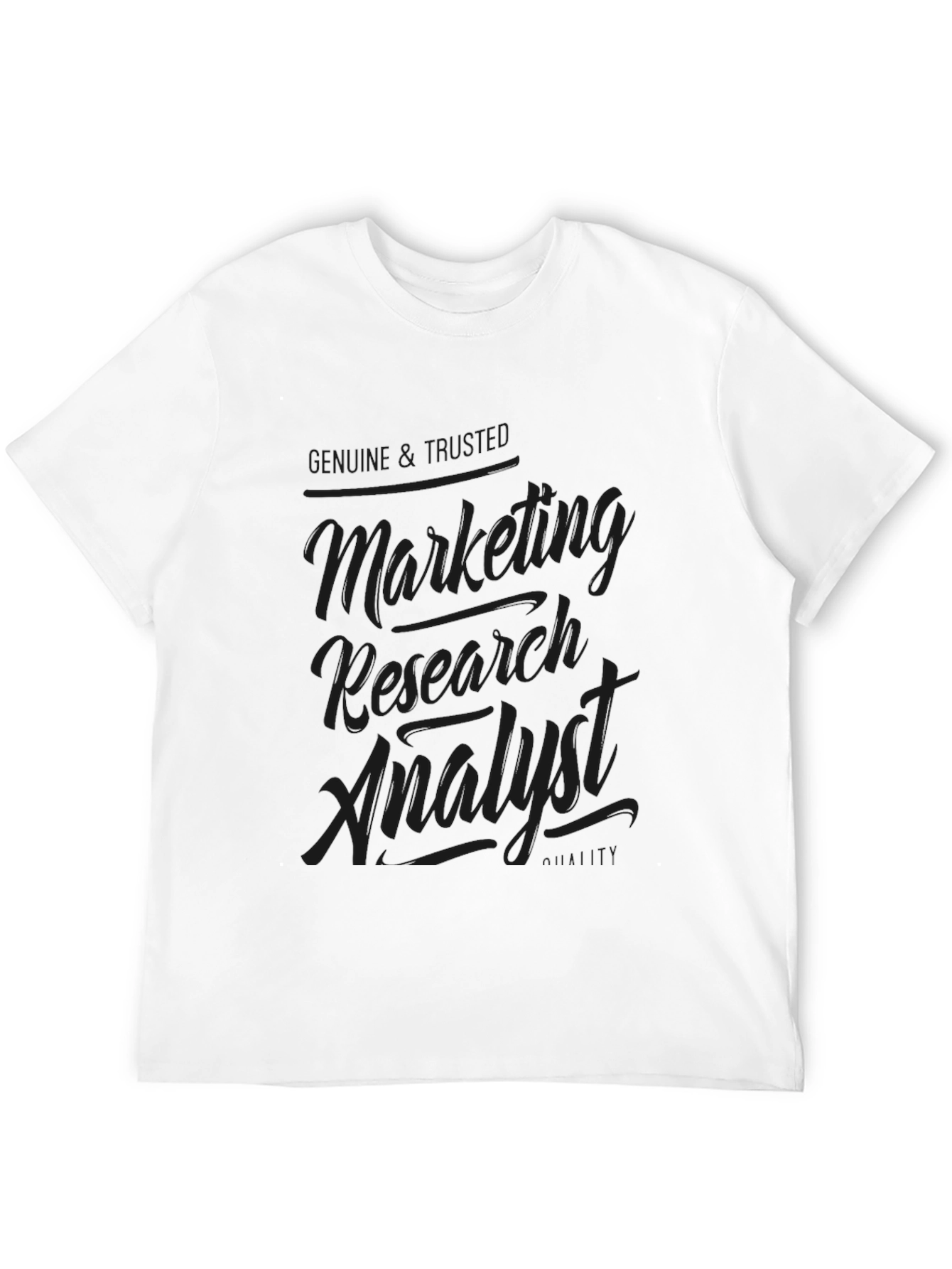 Marketing Research Analyst T-Shirt - Black