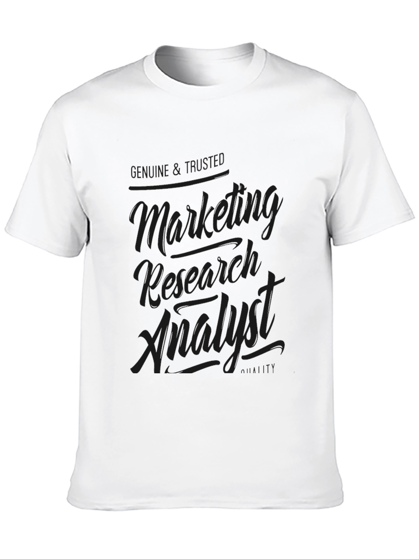 Marketing Research Analyst T-Shirt - Black