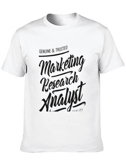 Marketing Research Analyst T-Shirt - Black