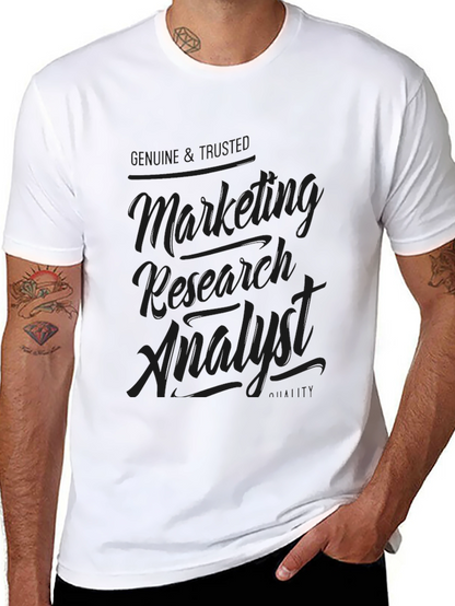 Marketing Research Analyst T-Shirt - Black