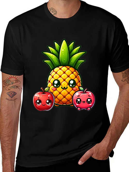 Cute Pineapple & Apples Graphic Tee