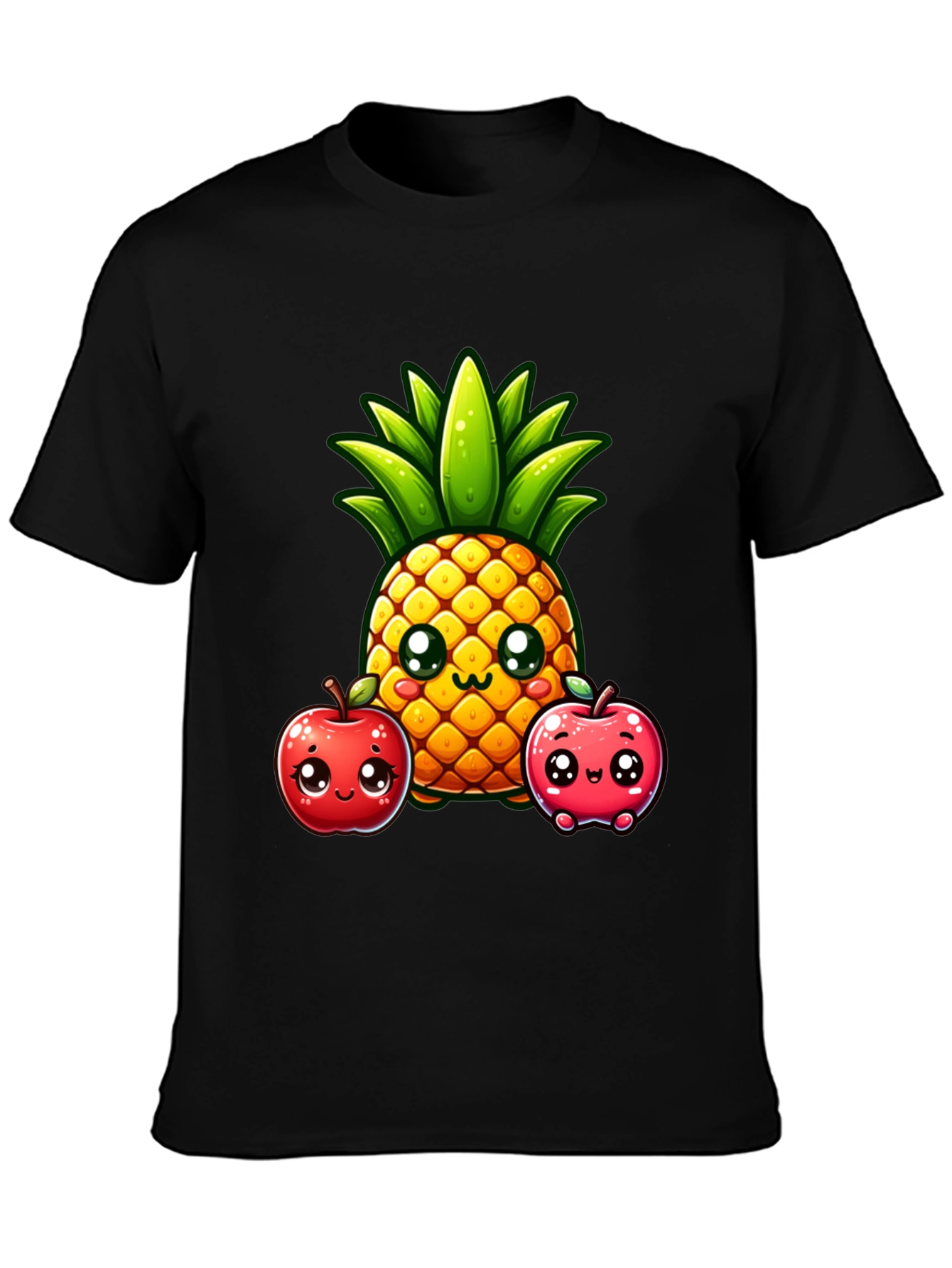 Cute Pineapple & Apples Graphic Tee