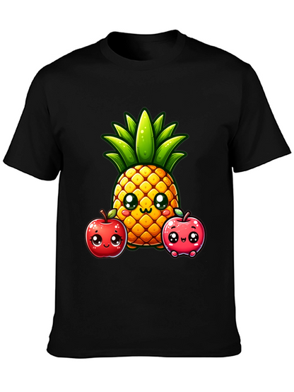 Cute Pineapple & Apples Graphic Tee