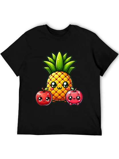Cute Pineapple & Apples Graphic Tee