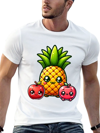 Cute Pineapple & Apples Graphic Tee