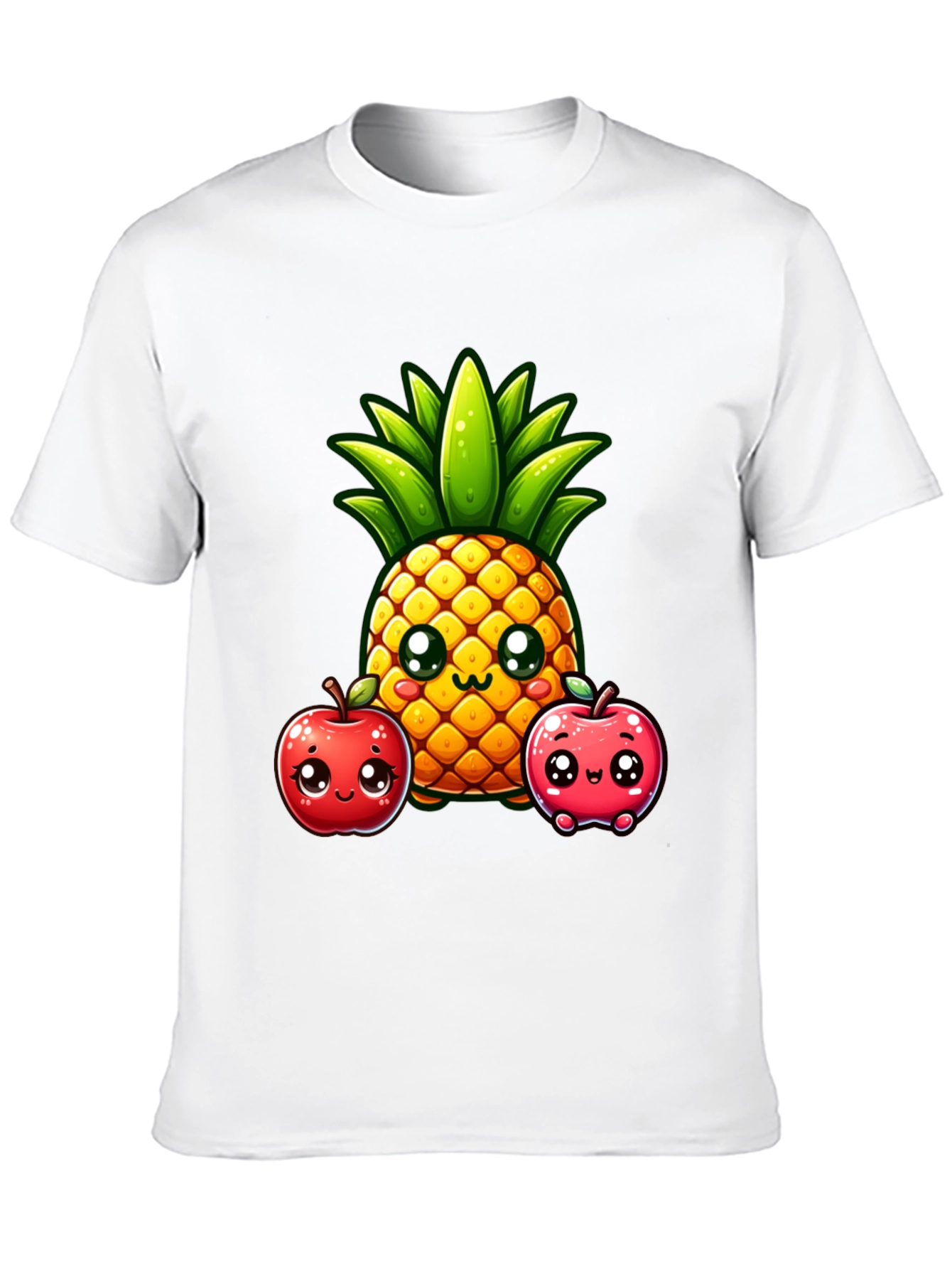 Cute Pineapple & Apples Graphic Tee