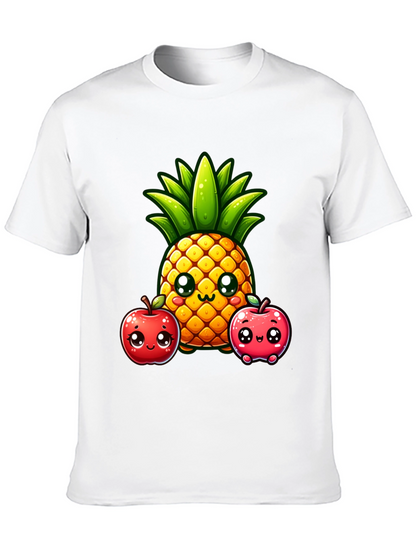 Cute Pineapple & Apples Graphic Tee
