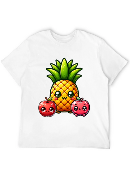 Cute Pineapple & Apples Graphic Tee