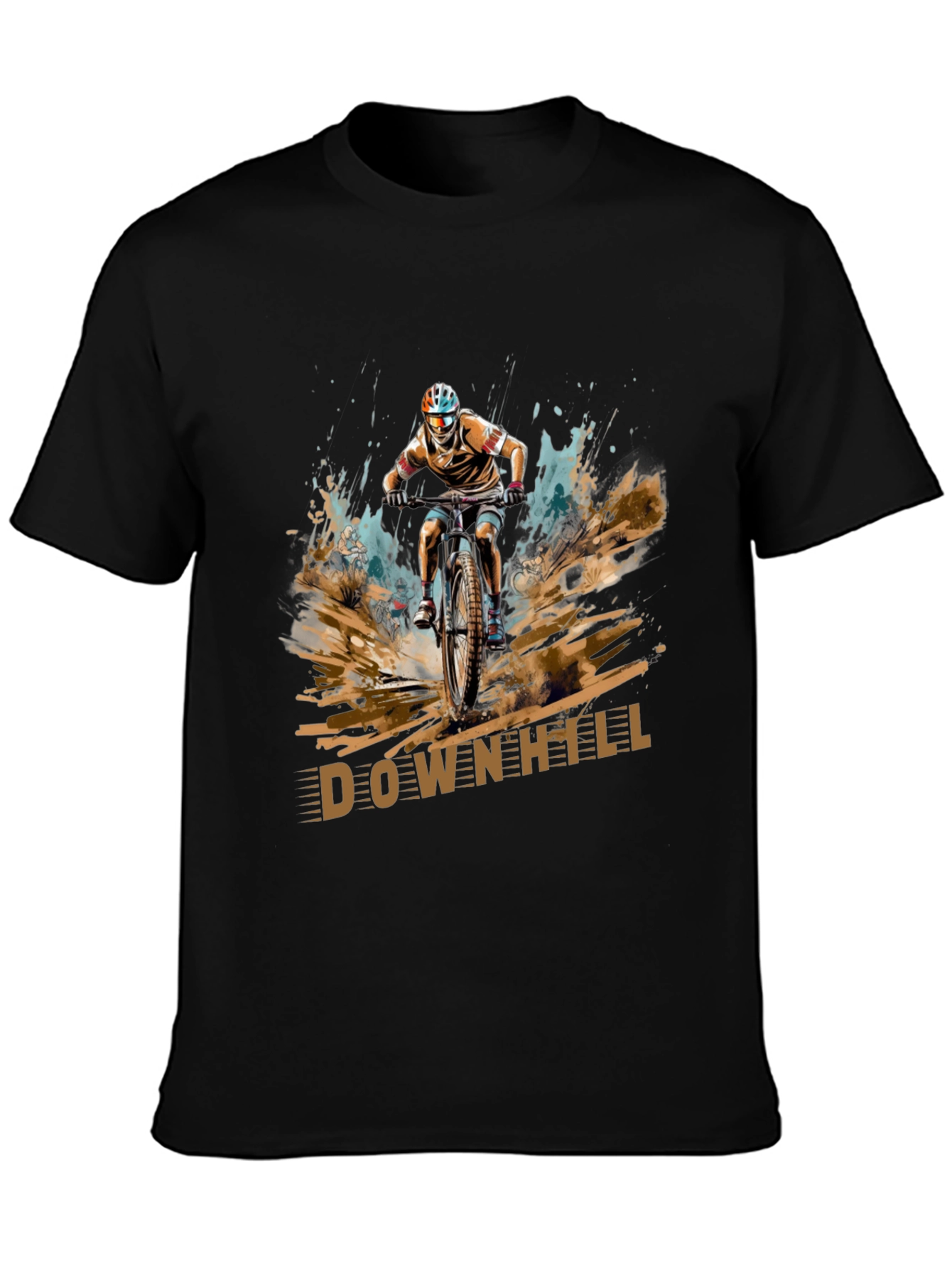 Downhill Mountain Bike Graphic Tee - Adventure Ready