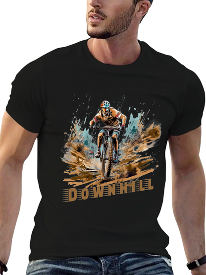 Downhill Mountain Bike Graphic Tee - Adventure Ready