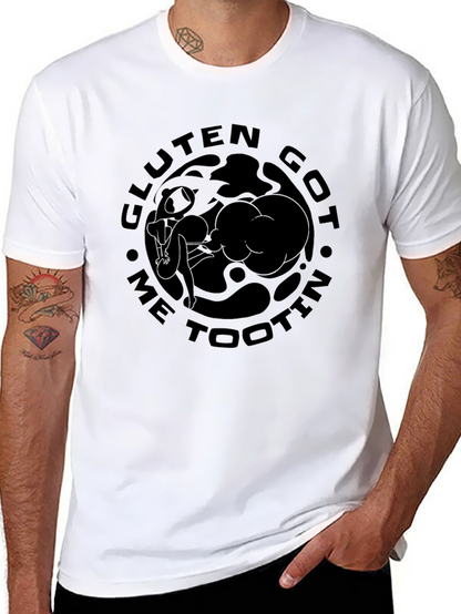 Gluten Got Me Tootin Black T-Shirt