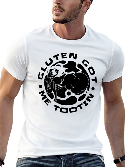 Gluten Got Me Tootin Black T-Shirt