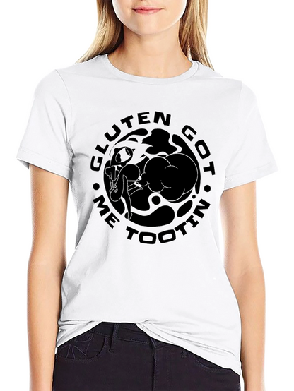 Gluten Got Me Tootin Black T-Shirt