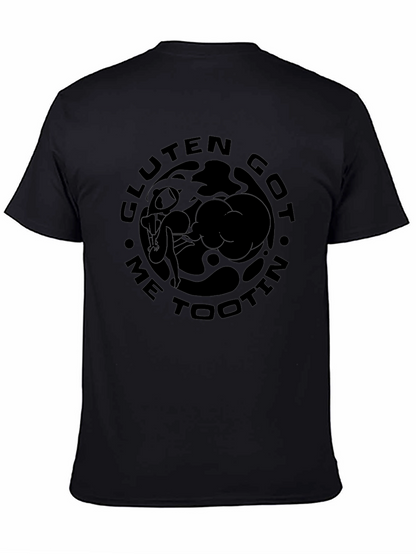 Gluten Got Me Tootin Black T-Shirt