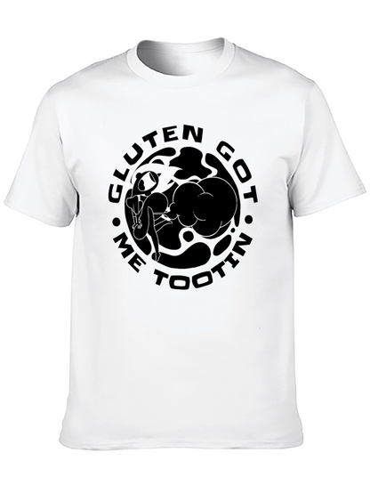Gluten Got Me Tootin Black T-Shirt