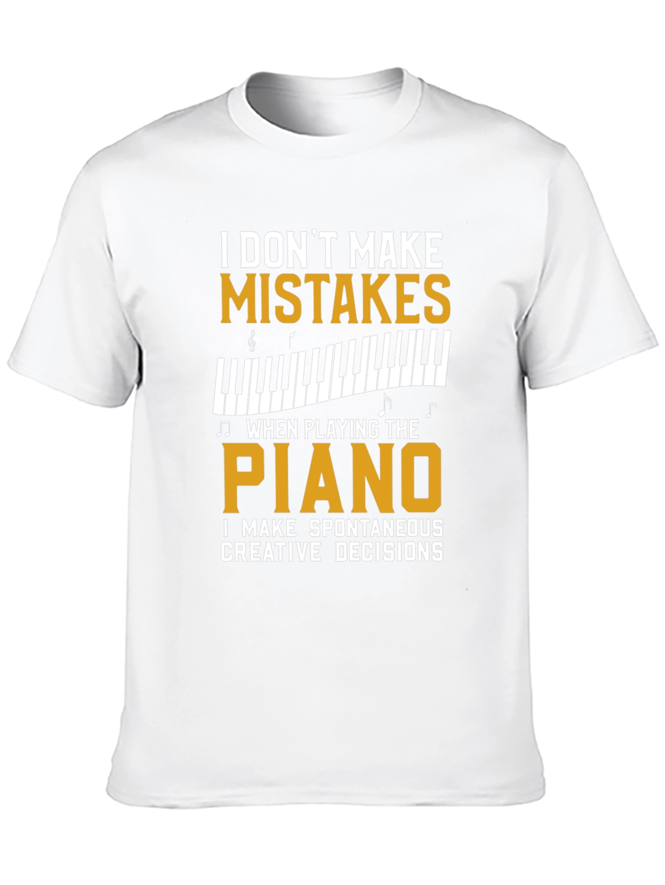 Piano Player T-Shirt - Spontaneous Creative Decisions