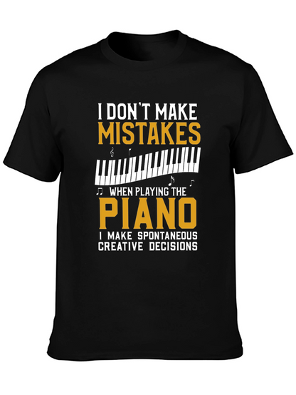 Piano Player T-Shirt - Spontaneous Creative Decisions