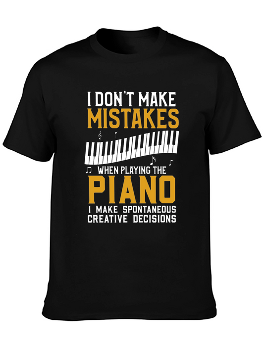 Piano Player T-Shirt - Spontaneous Creative Decisions