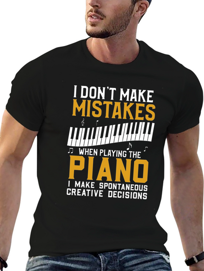Piano Player T-Shirt - Spontaneous Creative Decisions