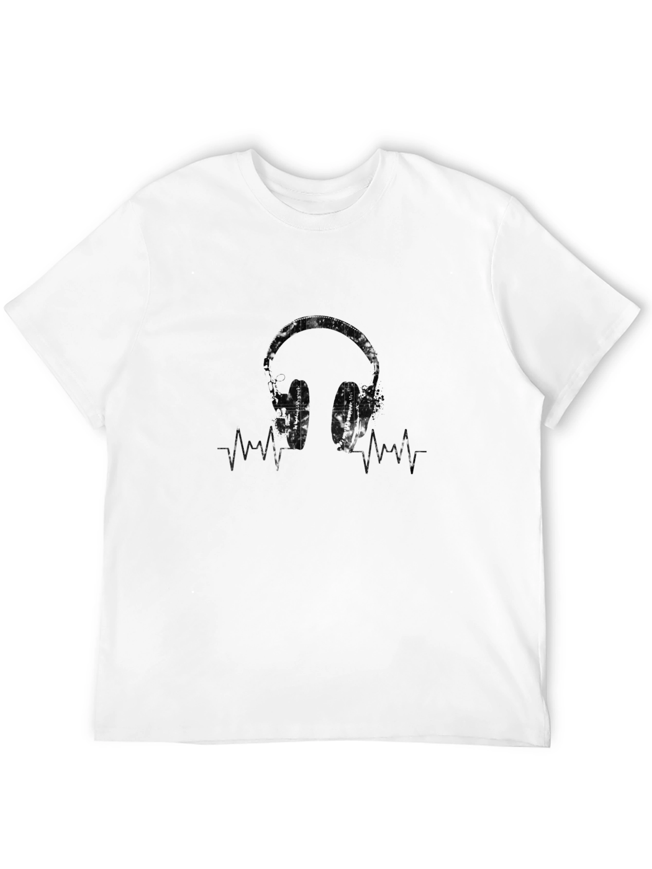 Headphones Graphic Tee - Music Lover Shirt
