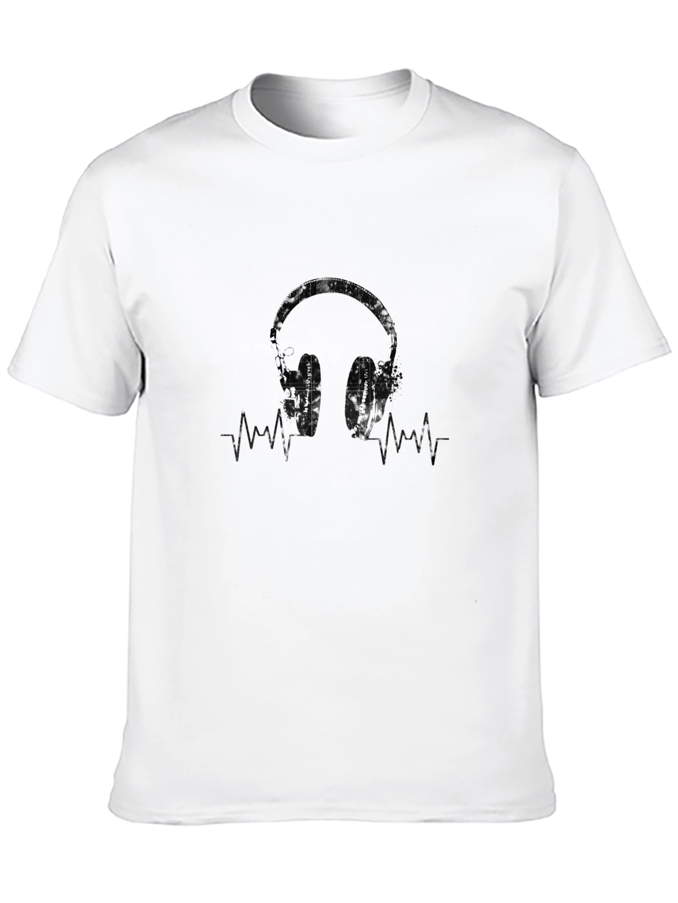 Headphones Graphic Tee - Music Lover Shirt