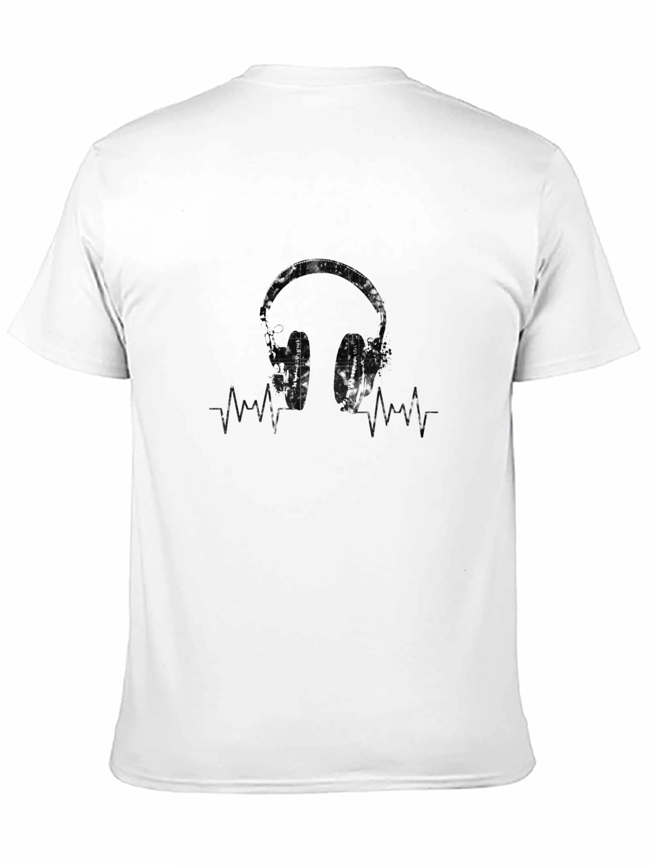 Headphones Graphic Tee - Music Lover Shirt