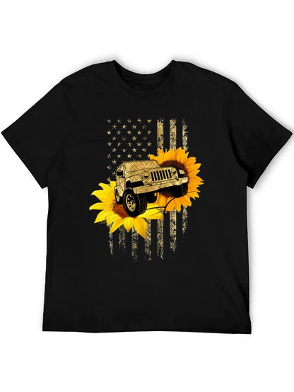 Sunflower Jeep Graphic T-Shirt