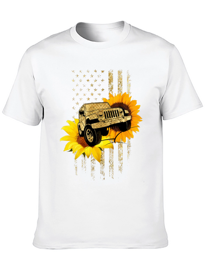 Sunflower Jeep Graphic T-Shirt