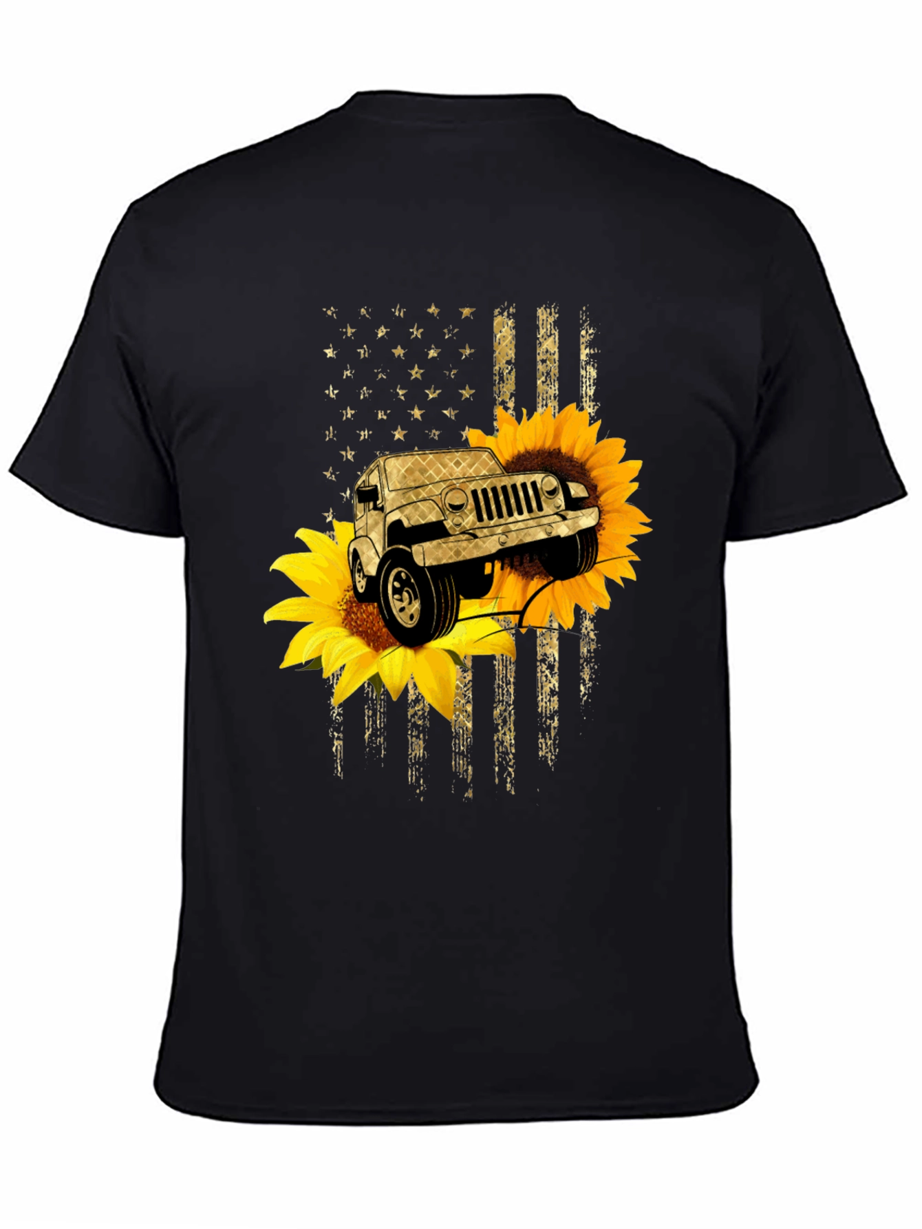Sunflower Jeep Graphic T-Shirt