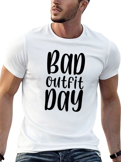 Bad Outfit Day Black Graphic T-Shirt