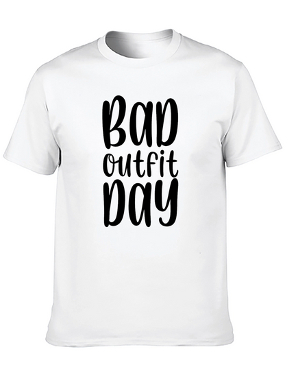 Bad Outfit Day Black Graphic T-Shirt