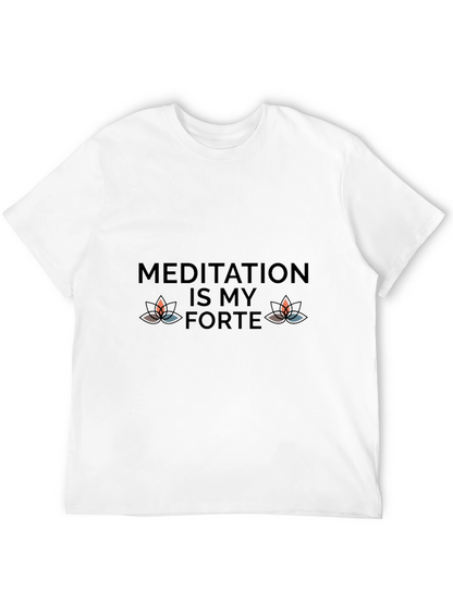 Meditation Is My Forte Black Tee