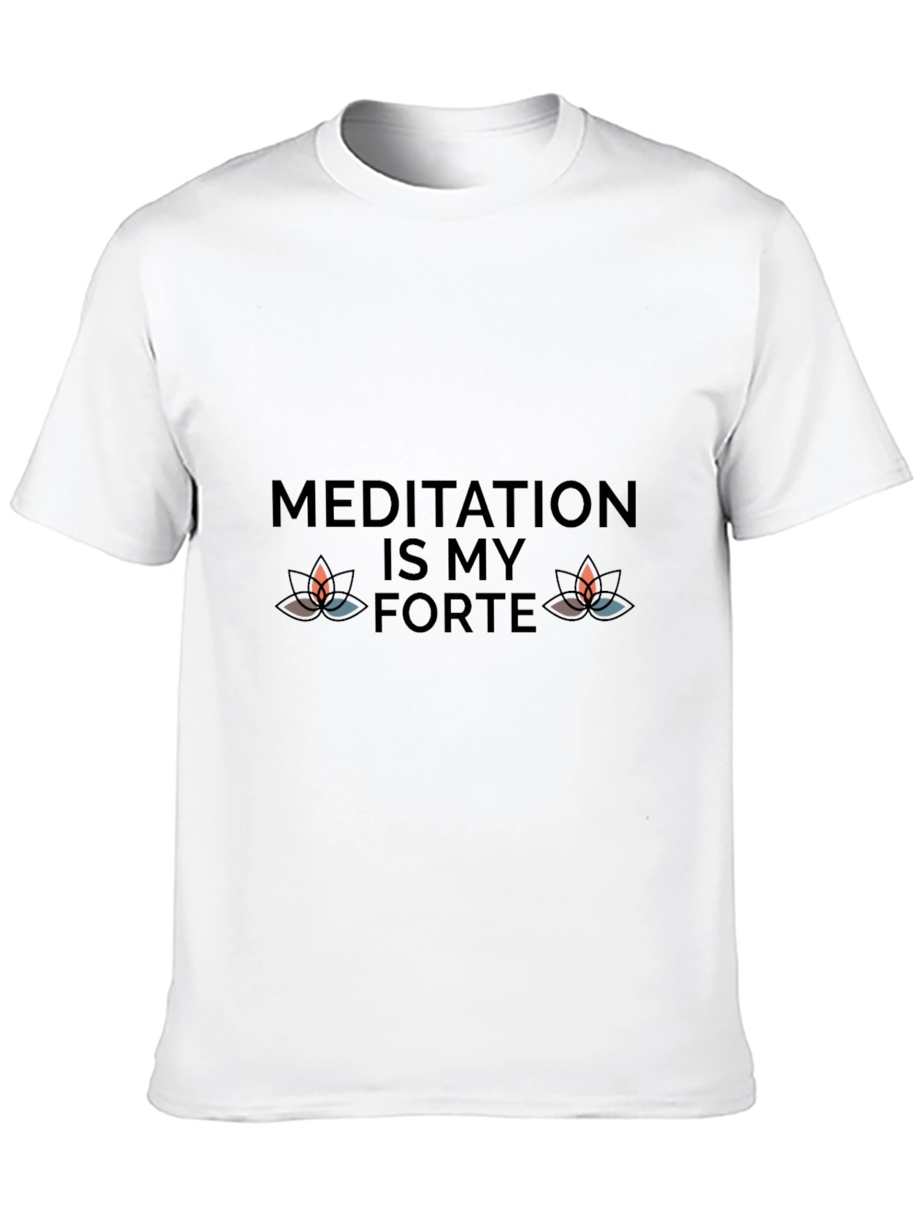 Meditation Is My Forte Black Tee