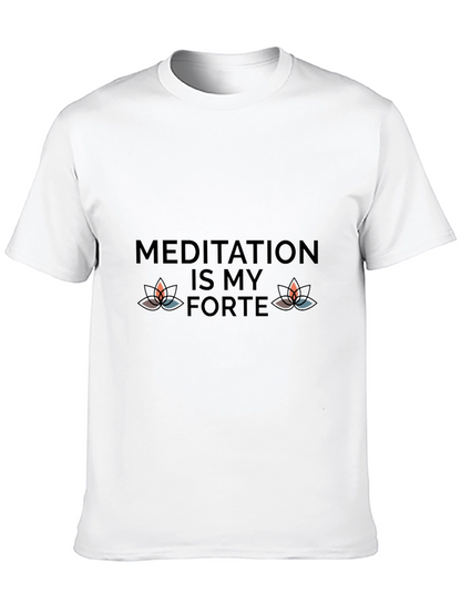 Meditation Is My Forte Black Tee