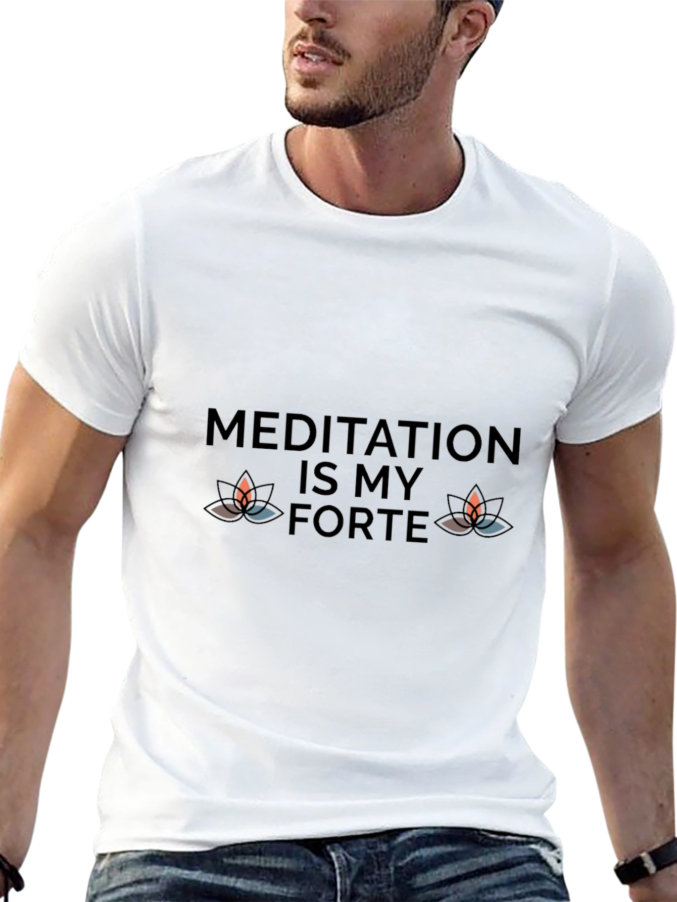 Meditation Is My Forte Black Tee